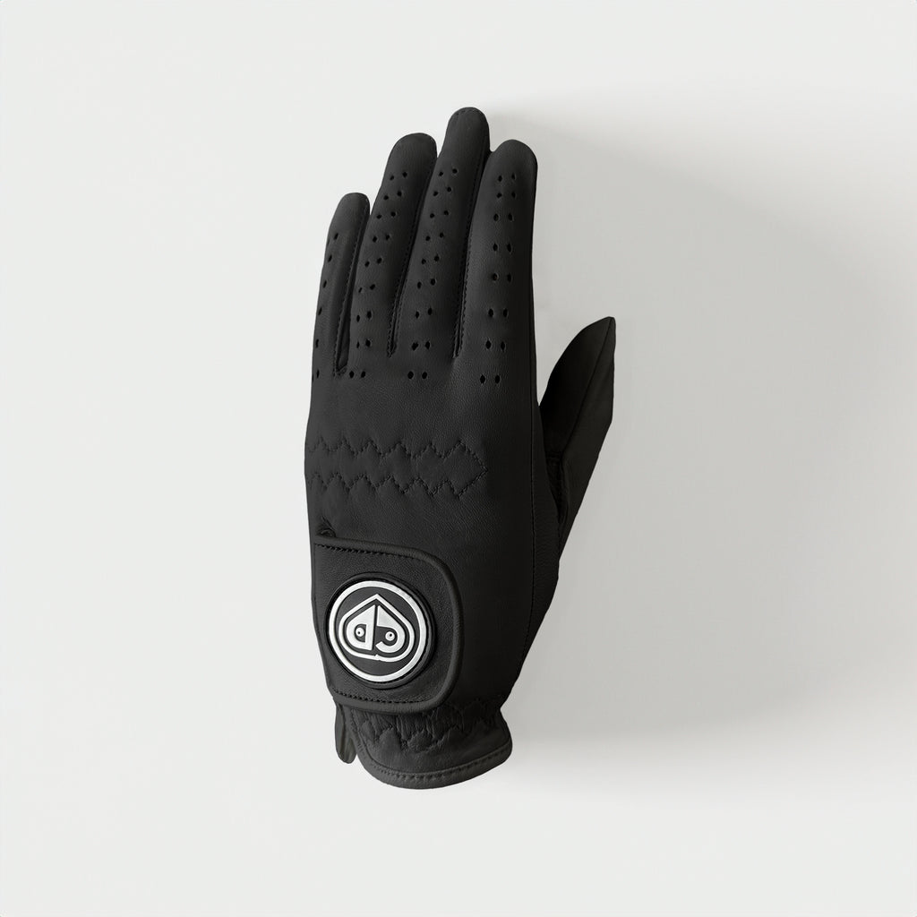 Men's Black Premium Cabretta Leather Golf Glove
