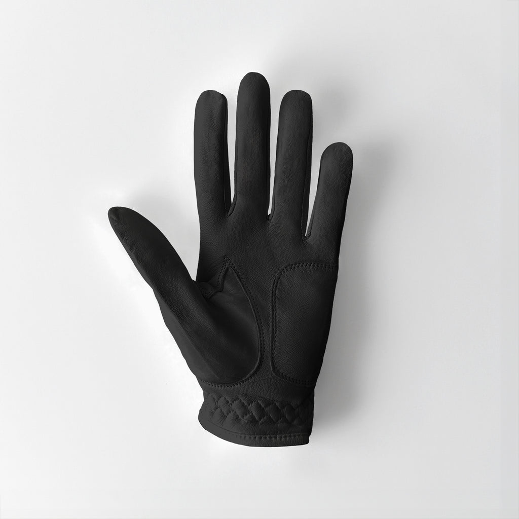 Men's Black Premium Cabretta Leather Golf Glove