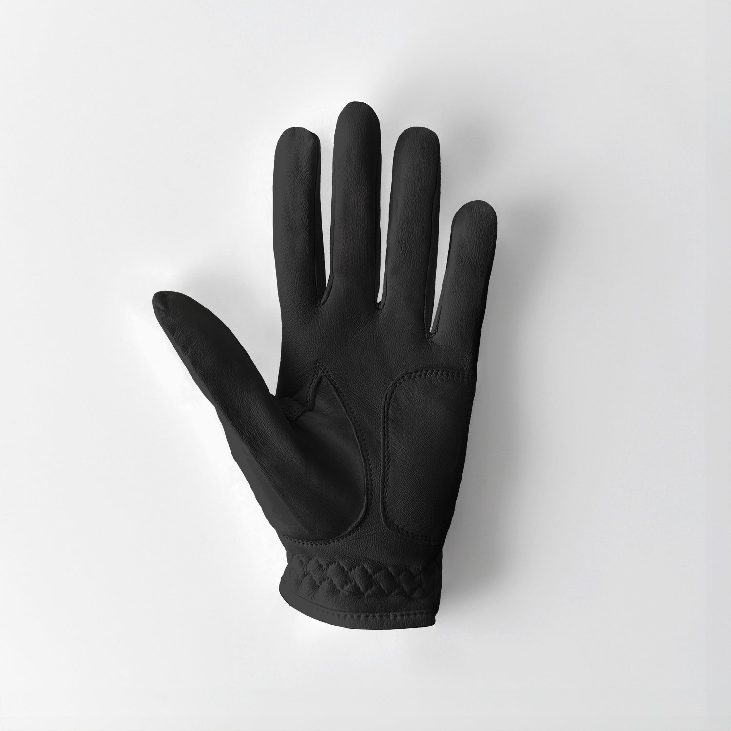 Men's Black Premium Cabretta Leather Golf Glove