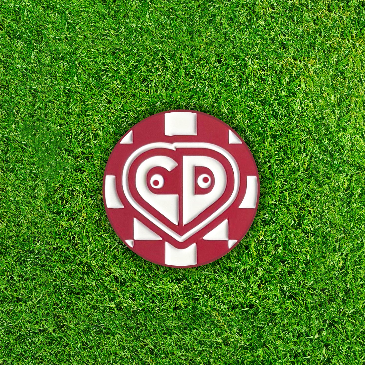 Checkerboard Red Ball Marker