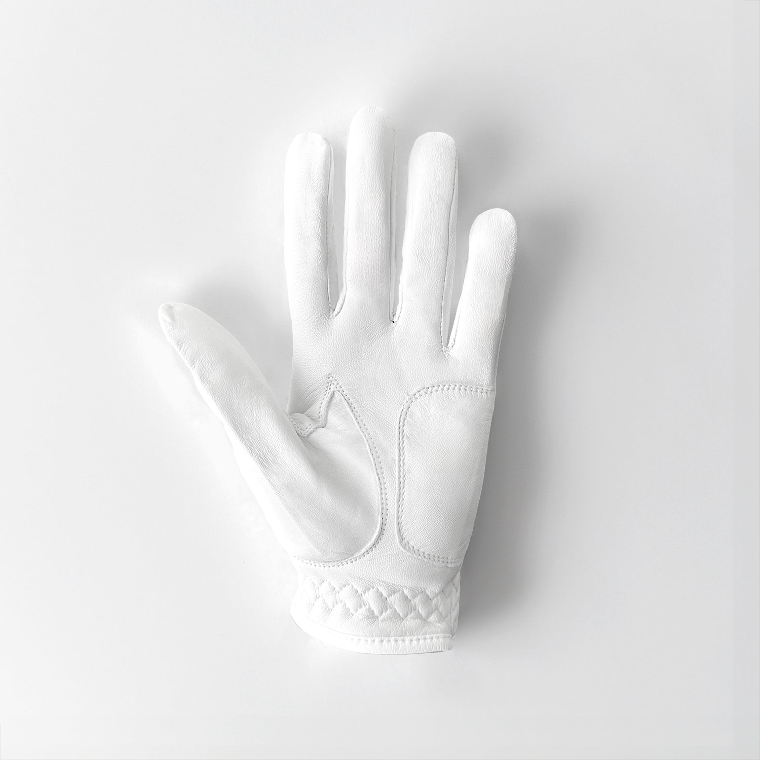 Women's White Premium Cabretta Leather Golf Glove